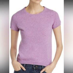 Chadwicks Lilac Short Sleeve Knit Top